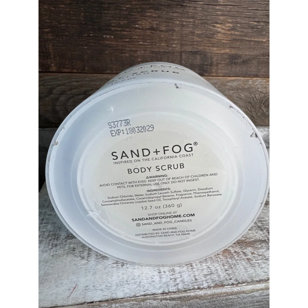 Sand and Fog Body Scrub Malibu Exfoliating Polish 12.7oz Expires 2029